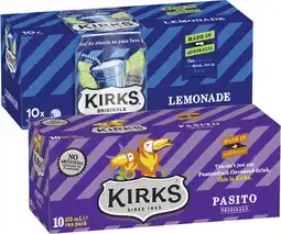 Coles Kirks Soft Drink 10x375mL offer