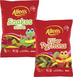 Coles Allen's Lollies 140g-200g offer