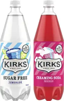 Coles Kirks Soft Drink 1.25 Litre offer
