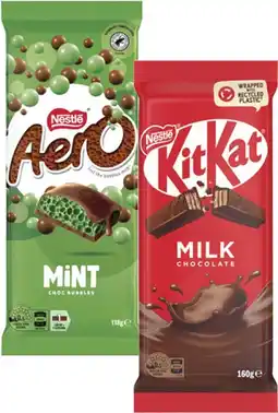 Coles Nestlé Block Chocolate 118g-180g offer