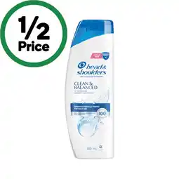 Woolworths Head & Shoulders Shampoo or Conditioner 400ml offer