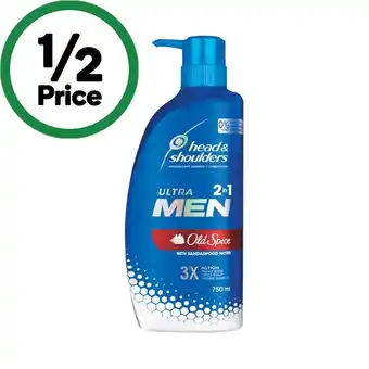 Woolworths Head & Shoulders Ultra Men 2 in 1 Shampoo & Conditioner 750ml offer