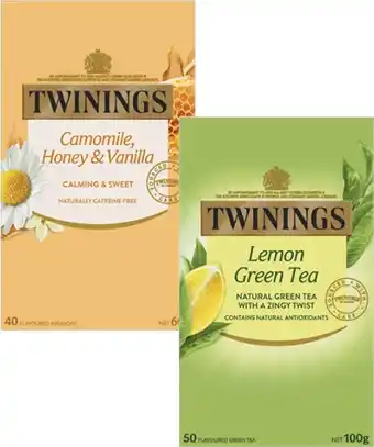 Coles Twinings Tea Bags 40 Pack-50 Pack offer