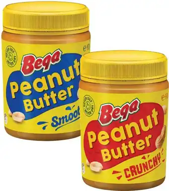 Coles Bega Smooth or Crunchy Peanut Butter 470g offer
