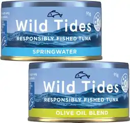 Coles Wild Tides Tuna 95g offer