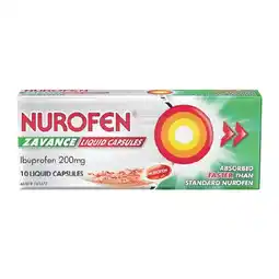 Woolworths Nurofen Zavance Liquid Capsules Pk 10 offer