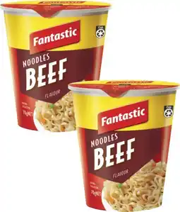 Coles Fantastic Noodle Cup 70g offer