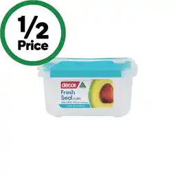Woolworths Décor Fresh Seal Clips Oblong Container 350ml offer