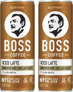 Coles Boss Iced Coffee 237mL offer