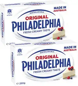 Coles Philadelphia Cream Cheese Block 250g offer