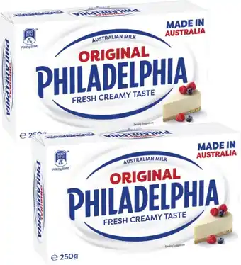 Coles Philadelphia Cream Cheese Block 250g offer