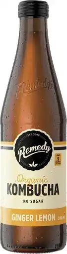 Coles Remedy Kombucha 330mL offer