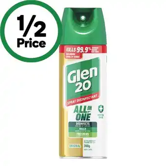 Woolworths Glen 20 Disinfectant Spray 300g offer