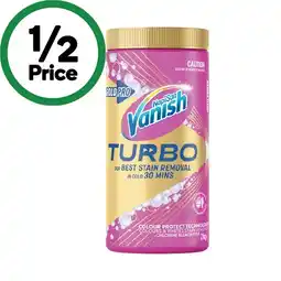 Woolworths Vanish Gold Pro Turbo Stain Remover Powder 2 kg offer