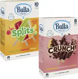 Coles Bulla Frozen Dessert Sticks 8 Pack-14 Pack 472mL-750mL offer
