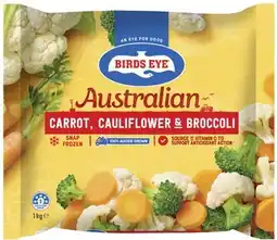 Coles Birds Eye Snap Frozen Carrot, Cauliflower & Broccoli 1kg offer