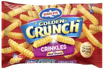 Coles Birds Eye Golden Crunch Chips 900g offer