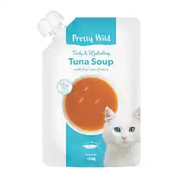 Woolworths Pretty Wild Soups Cat Treats 155g offer
