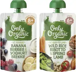 Coles Only Organic 4+ Months, 6+ Months or 8+ Months Baby Food Pouch 120g offer