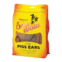 Woolworths Bow Wow Pigs Ears Dog Treats Pk 5 offer