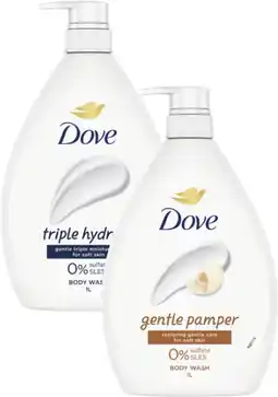 Coles Dove Body Wash 1 Litre offer