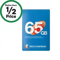 Woolworths Telstra $49 Starter Pack offer