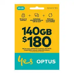 Woolworths Optus $180 SIM Starter Kit offer
