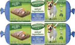 Coles Nature's Gift Deli Roll Dog Food 1.4kg offer