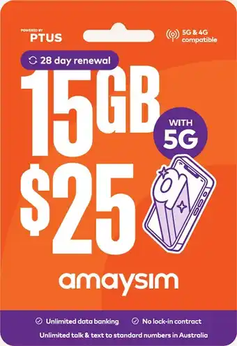 Coles amaysim $25 Starter Pack offer