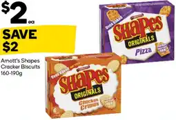 Woolworths Arnott’s Shapes Cracker Biscuits offer