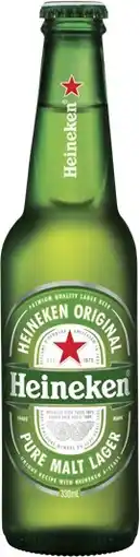 Coles Heineken Bottles 6x330mL offer