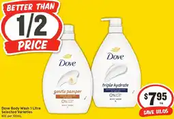 IGA Dove Body Wash offer