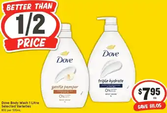 IGA Dove Body Wash offer
