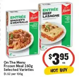 IGA On the menu frozen meal offer