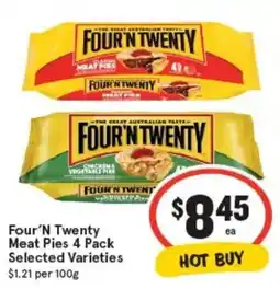 IGA Four 'n twenty meat pies offer