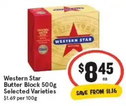 IGA Western star butter block offer