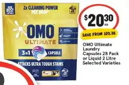 IGA Omo ultimate laundry capsules or liquid offer