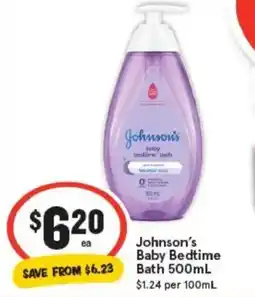 IGA Johnson's baby bedtime bath offer