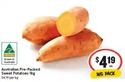 IGA Australian pre-packed sweet potatoes offer