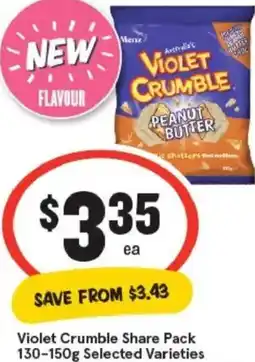 IGA Violet Crumble Share Pack offer
