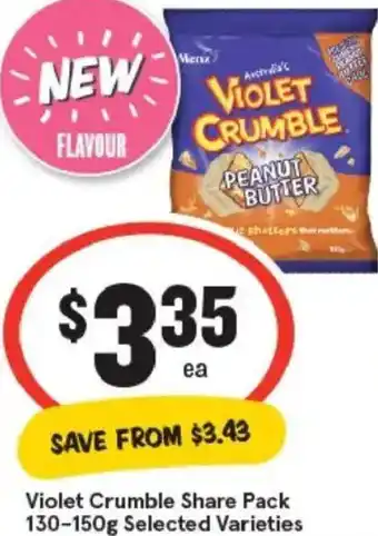 IGA Violet Crumble Share Pack offer