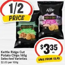IGA Kettle Ridge Cut Potato Chips offer