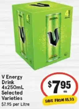 IGA V Energy Drink offer