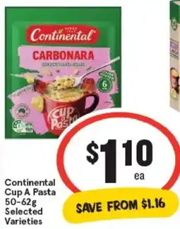 IGA Continental Cup A Pasta offer