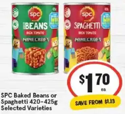 IGA SPC Baked Beans or Spaghetti offer