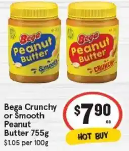 IGA Bega Crunchy or Smooth Peanut Butter offer