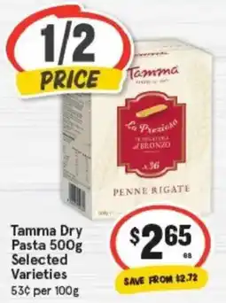 IGA Tamma Dry Pasta offer