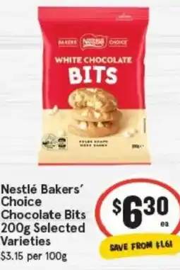 IGA Nestlé Bakers' Choice Chocolate Bits offer