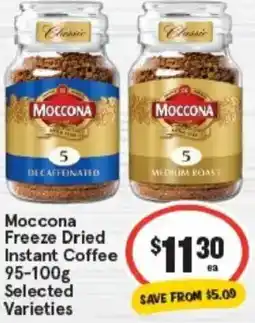 IGA Moccona Freeze Dried Instant Coffee offer