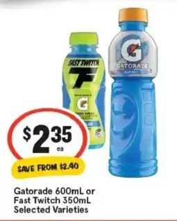 IGA Gatorade or fast twitch offer